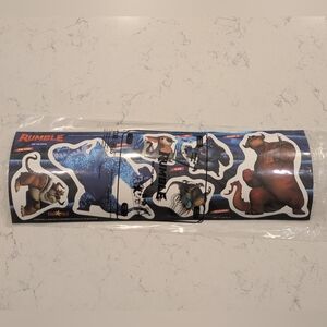 2020 Paramount WWE Movie RUMBLE Carls Jr Hardees Star Pals Stickers Wrestling